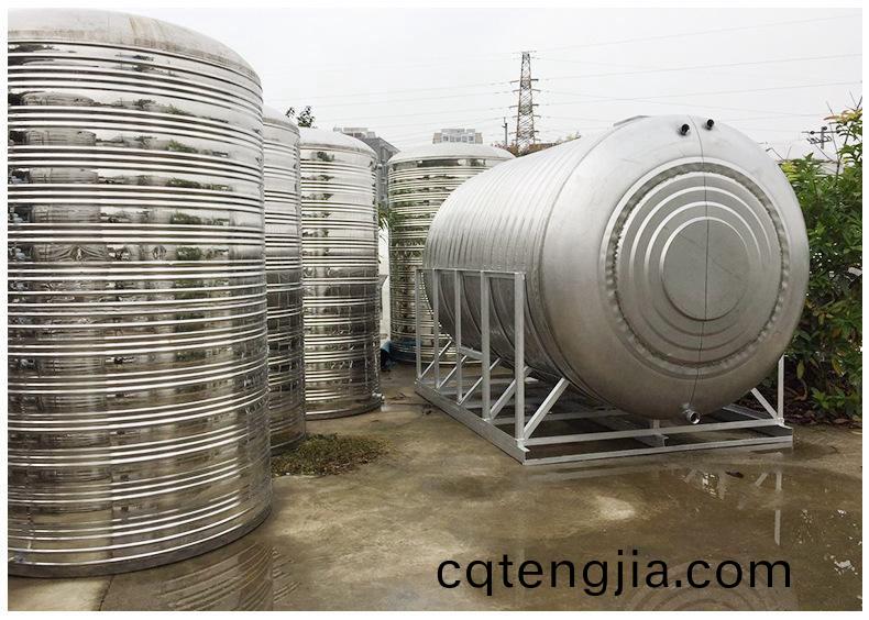 圓(yuan)柱形不(bu)鏽鋼水箱