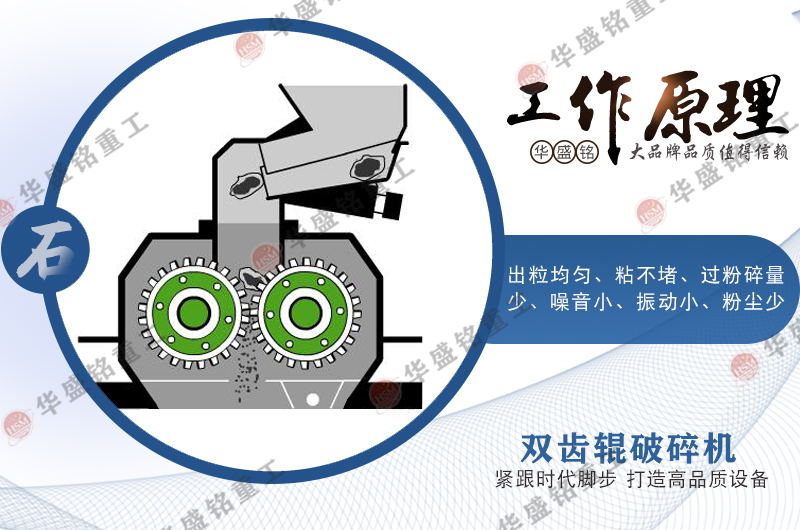 雙(shuang)齒(chi)輥(gun)破碎(sui)機(ji)工作(zuo)原理